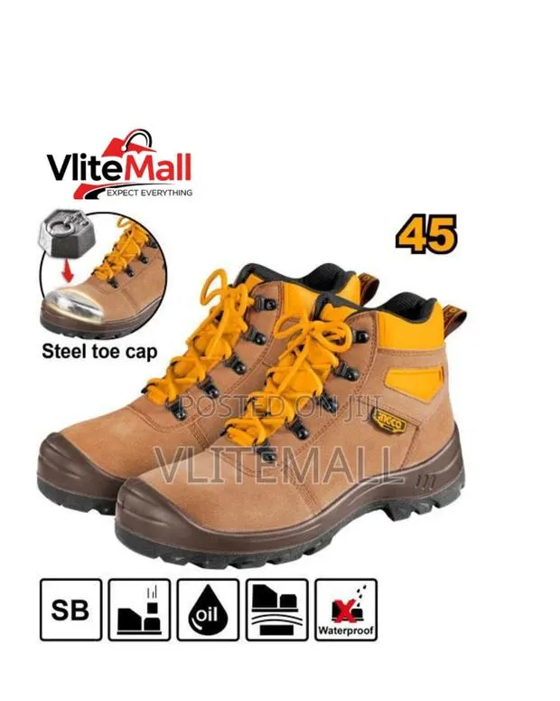 Ingco Safety Boots Ssh02sb.45 Sizes 42, 43, 44, 45 · Photo 1