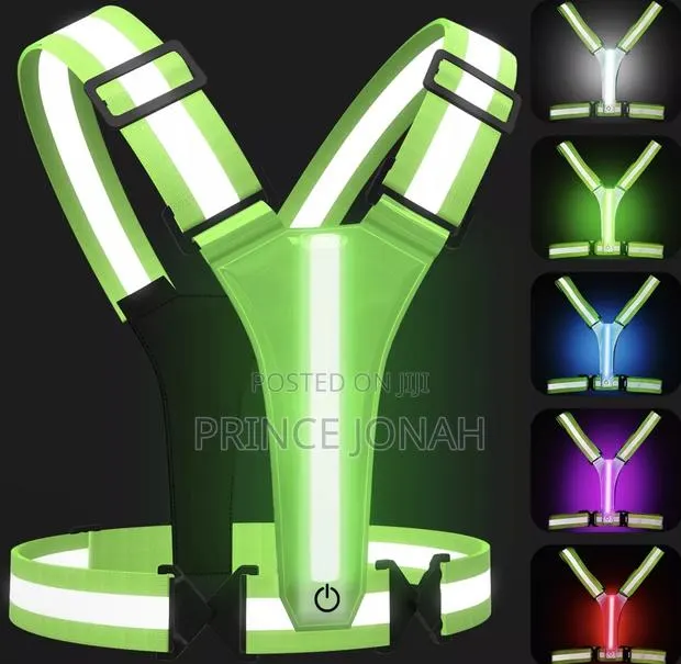 5 Colors Led Reflective Vest Running Vest Rechargeable · Photo 1