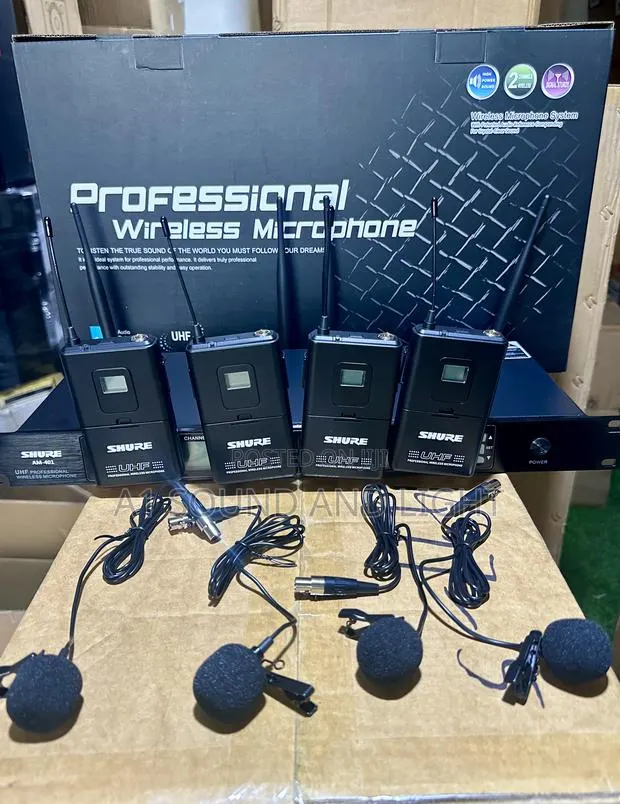 Shure Am401 4in1 Wireless Lapel Microphone Set [Black] · Photo 1