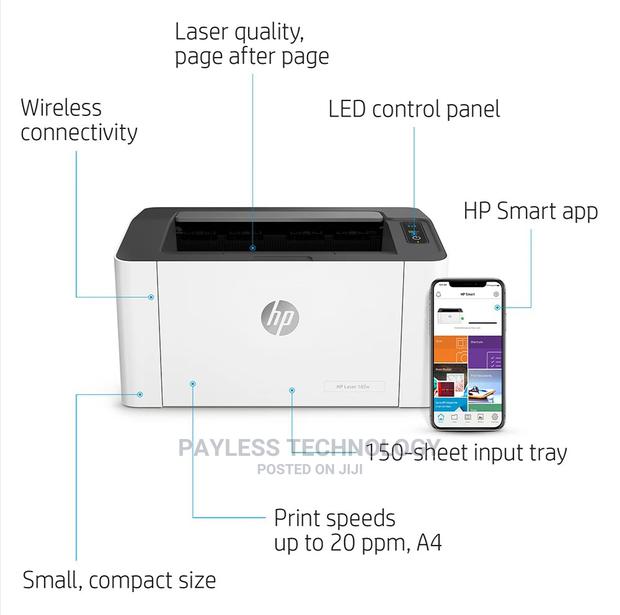 Hp Laserjet 107w Mono Wireless Printers · Photo 1