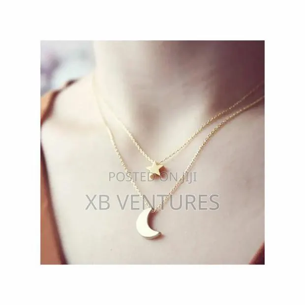 One/Two/Three-layer Necklace - Gold · Photo 1