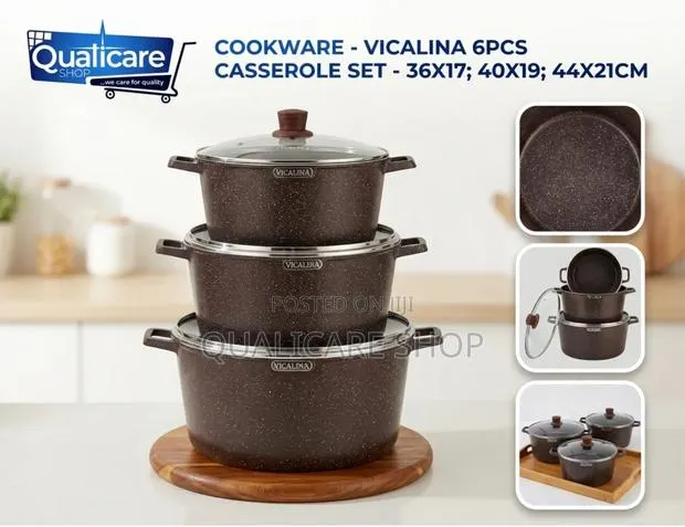 Cookware - Vicalina 6pcs Casserole Set - 36x17; 40x19; 44x21cm · Photo 1