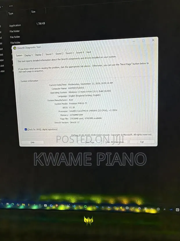 Laptop Acer Predator Helios Neo 16 32GB Intel Core Ultra 9 SSD 1T · Photo 1