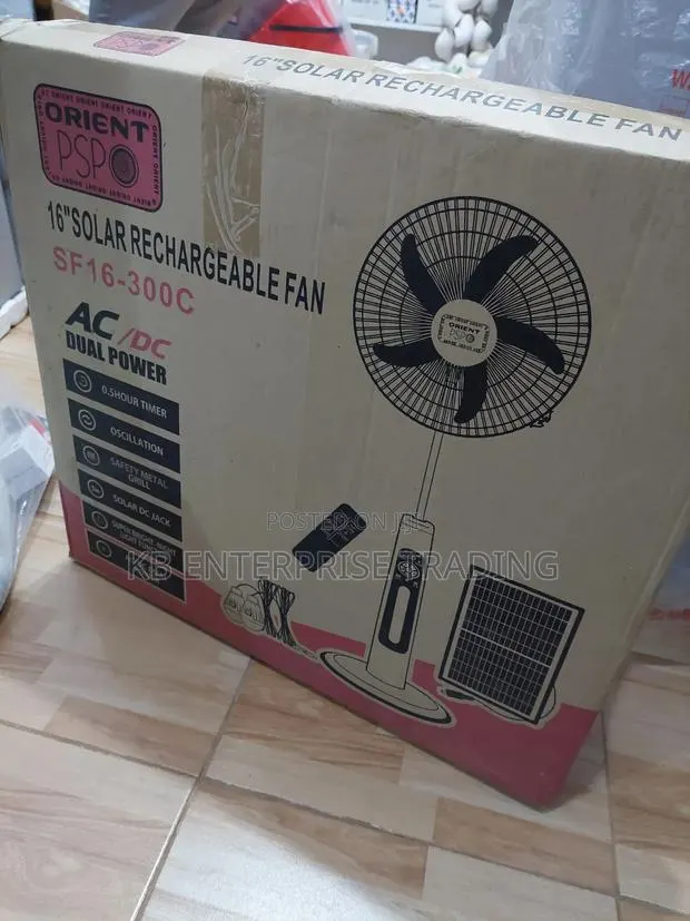 Solar and Electric Fan · Photo 1