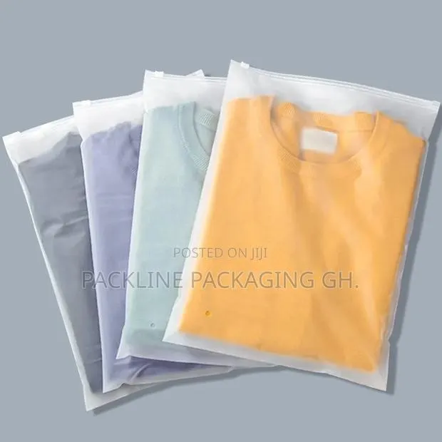 Frosted Ziplock Clothing Packaging Bags · Photo 1