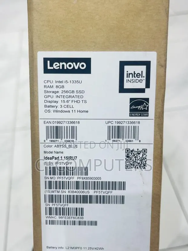 New Laptop Lenovo IdeaPad 1 8GB Intel Core i5 SSD 256GB · Photo 1
