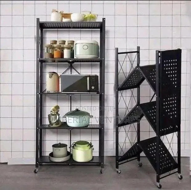 5 Tier Metallic Kitchen Rack · Photo 1