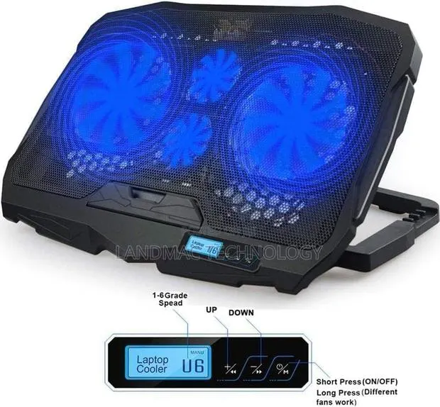 Laptop Cooler With 4 Fans for 10-15.6 Inch Laptop Stand · Photo 1
