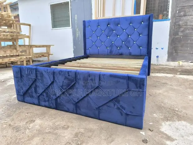 Fabulous Blue Hot Cake Sale Double Bedframe 54x75 · Photo 1