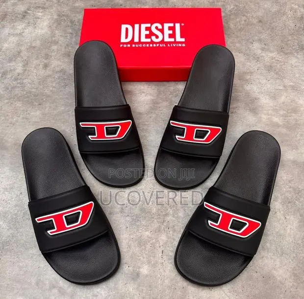 Diesel Open Toe Shower Slip on Slides/Slippers · Photo 1