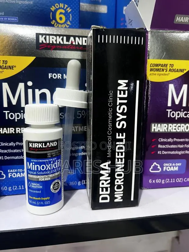 Kirkland Minoxidil and Derma Stamp · Photo 1