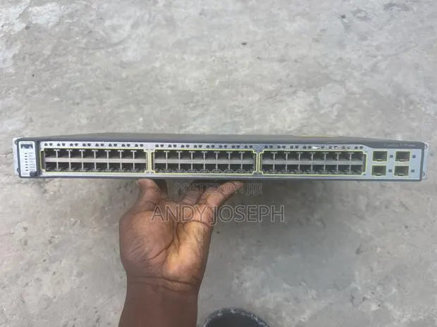 Used Cisco Catalyst 3750 Network Switch for Sale · Photo 1