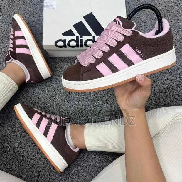 Adidas Campus Coffee Brown N Pink · Photo 1