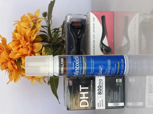 Kirkland Foam + DHT Blocker + Derma Roller for Hair Growth · Photo 1
