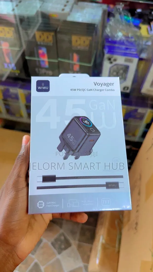 Wiwu Voyager 45w Pd/Qc Gan Charger Combo ( · Photo 1