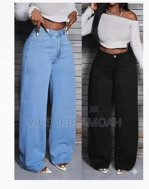 Women's High-Waist Wide-Leg Denim Baggy Jeans · Photo 1