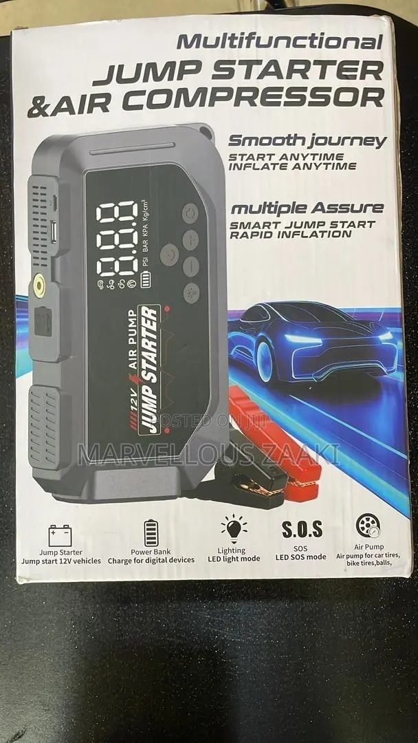 Multi Purpose Jump Starter, Air Compressor, Power Bank · Photo 1