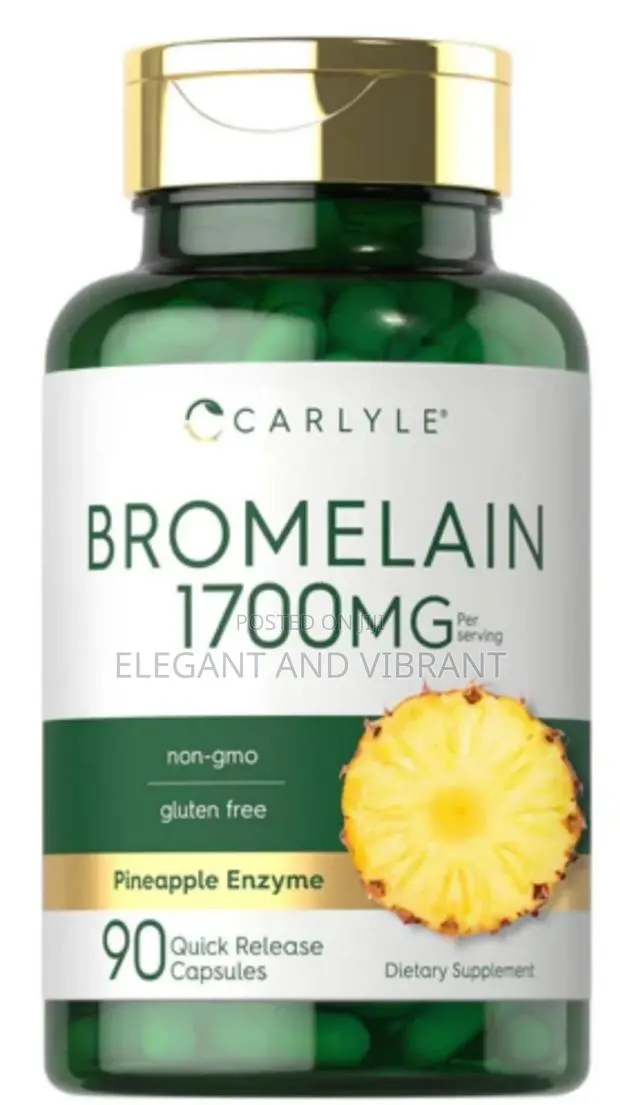 Bromelain 1700mg Per Servings, 90 Capsules. · Photo 1
