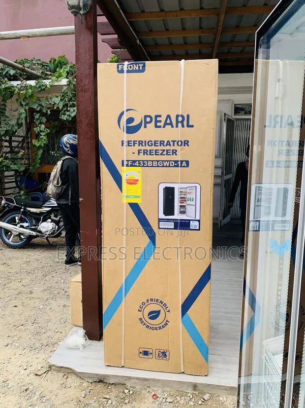 Newly Sealed Pearl 309L Double Door Refrigerator (PF-433 Bottom-Freeze · Photo 1