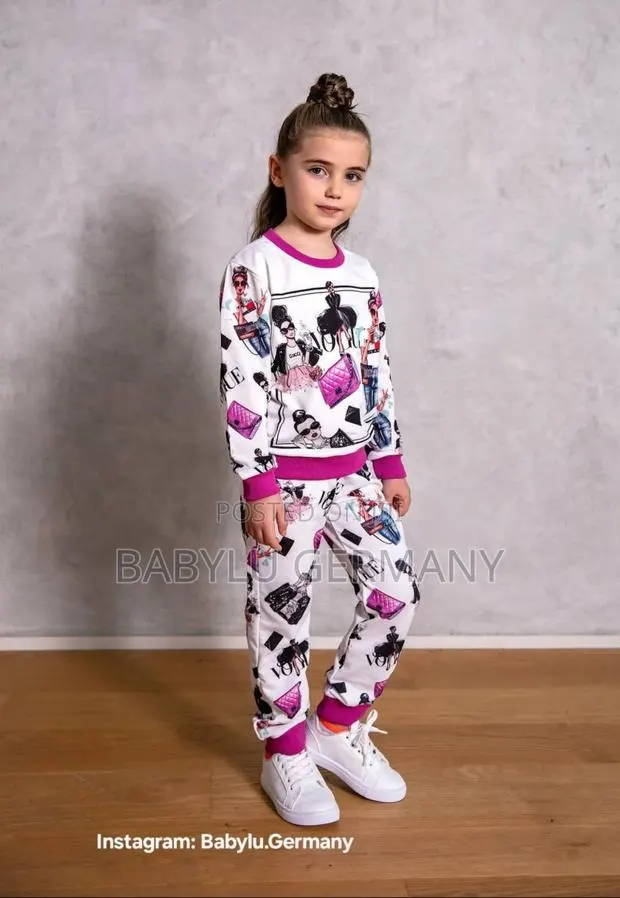 Turkey Imported Premium Jogger Set for Girls · Photo 1