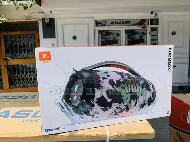 Brand New JBL Boombox 3 Black Portable Bluetooth Speaker With Massive · Photo 1