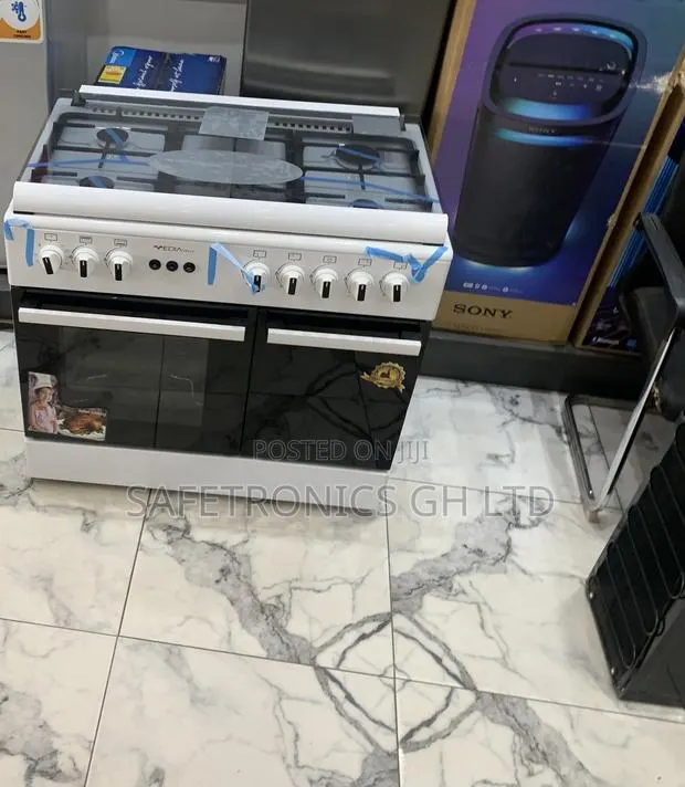 Choose White Mediatech 5-Burner Gas Cooker With Oven, Grill · Photo 1