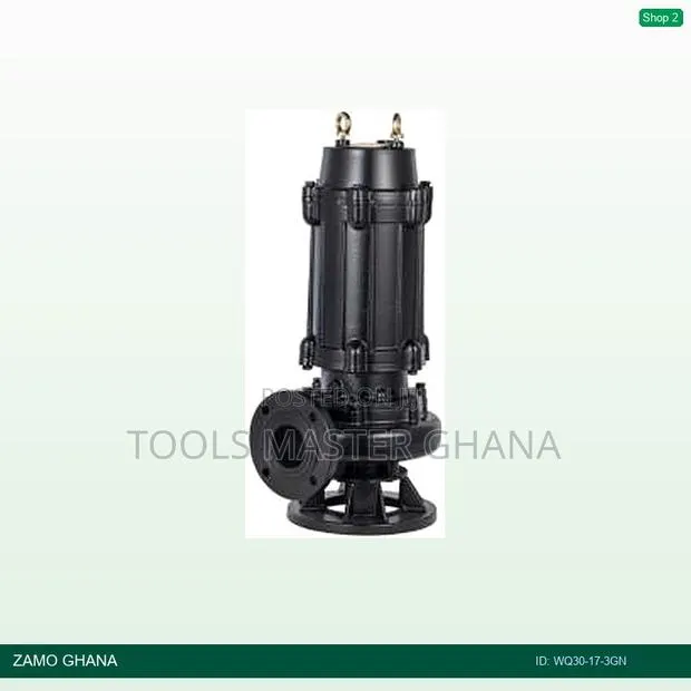 4hp Sewage Water Pump Cast Iron Body Black 3000w 380v 50 - Wq30-17-3gn · Photo 1