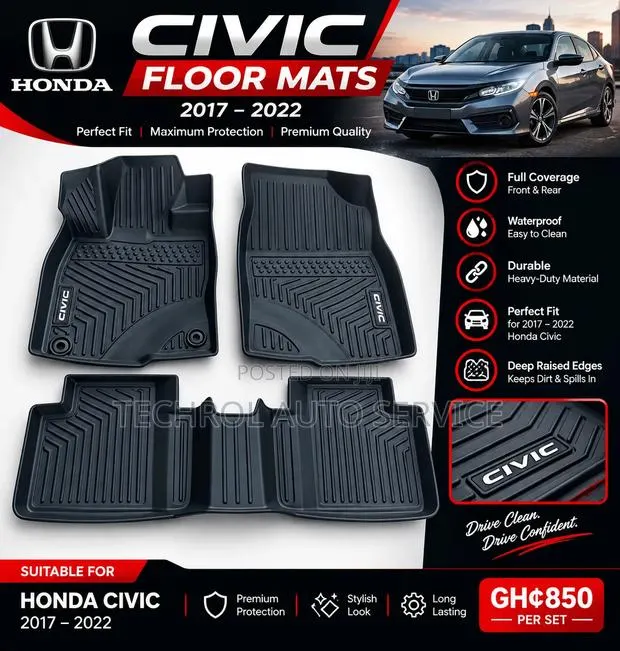 Honda Civic 2017 to 2022 Floor Mat /Carpet