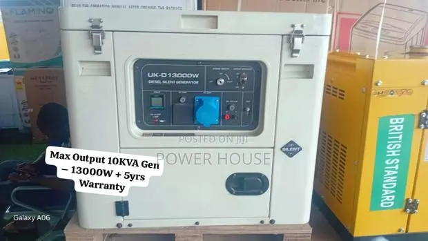 Uk-D 10kva Diesel Generator 13000w – 10kva Power, 5yrs Warranty · Photo 1