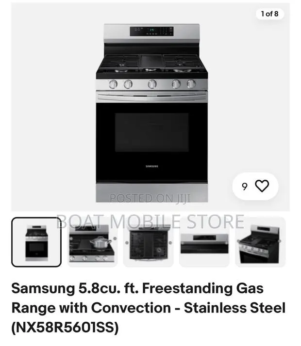 Samsung 5.8cu Freestanding Gas Range · Photo 1