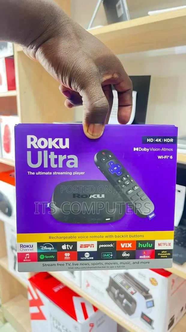 Roku Ultra 4K HDR Streaming Player With Voice Remote Pro – 4850R · Photo 1