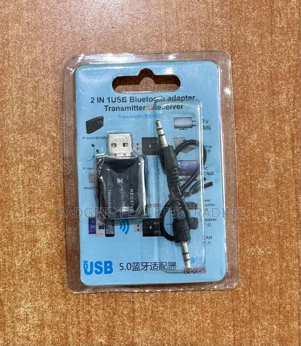 USB Bluetooth 5.0 Transmitter/Receiver to 3.5mm Adapter for TV/PC/Car