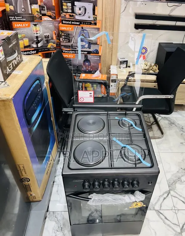 Authentic Volcano 50x50 Freestanding 2 + 2 Electric Burner(Black) · Photo 1