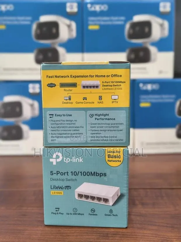 Ls1005=Tplink=5-Port 10/100mbps Desktop Switch · Photo 1