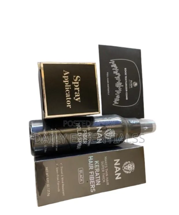NAN Black Keratin Hair Fibers – Hair Volume