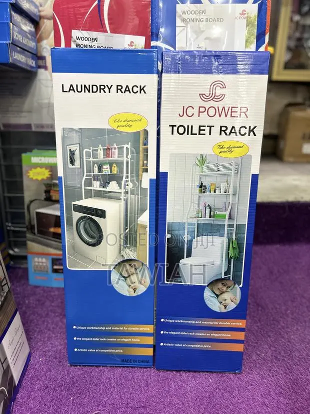 Laundry and Toilet Rack · Photo 1