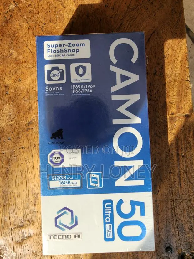 New Tecno Camon 50 Ultra 512 GB Black · Photo 1