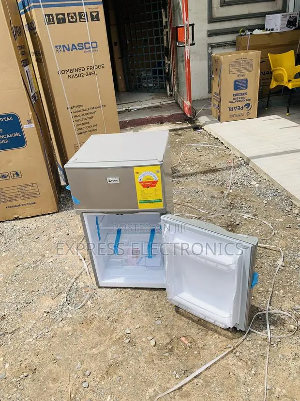 Very Cool Orice Double Door Mini Fridge Pearl Pf-235t · Photo 1