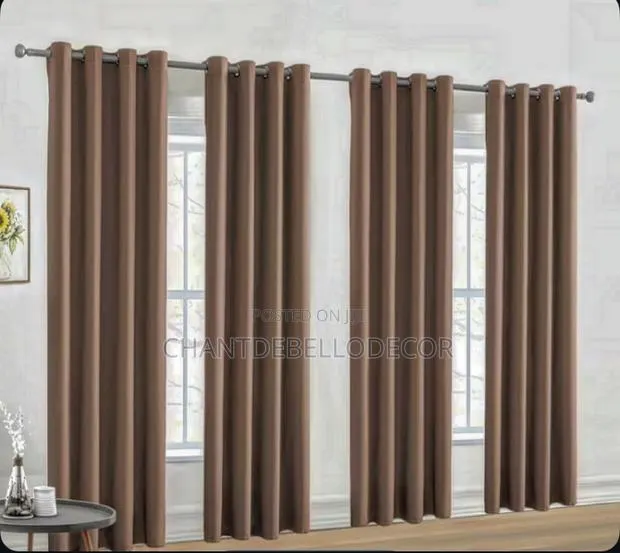 Transform Your Windows With This 4 Panels Brown Blackout Curtains 4pcs · Photo 1