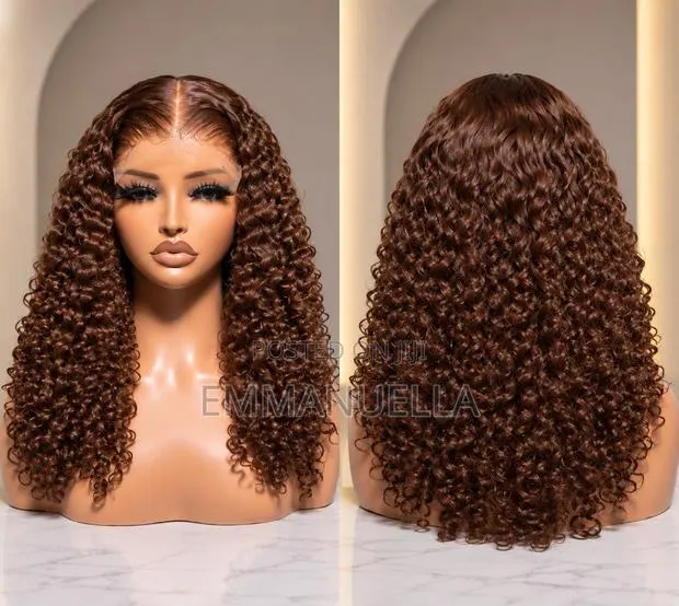 18” Chestnut Brown Burmese Curls | 100% Human Hair | Free Delivery · Photo 1