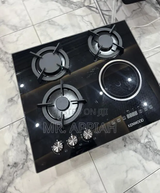 Check Out Kenwood 60cm 3 Gas + Electric Hob(Black)Glass · Photo 1