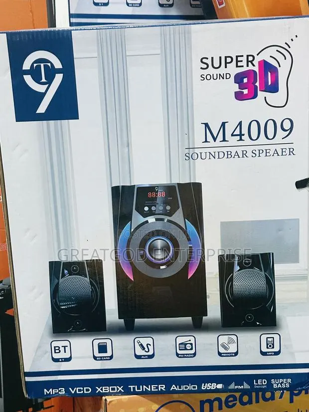 T9 M4009 3D Surround Multimedia Soundbar Speaker System · Photo 1