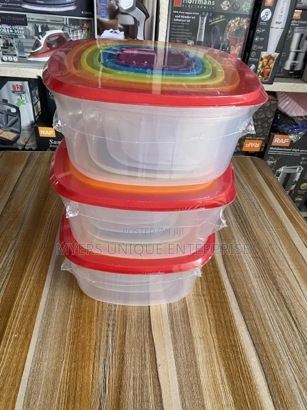 7pcs Plastic Food Boxes for Vegetables and Fruits · Photo 1