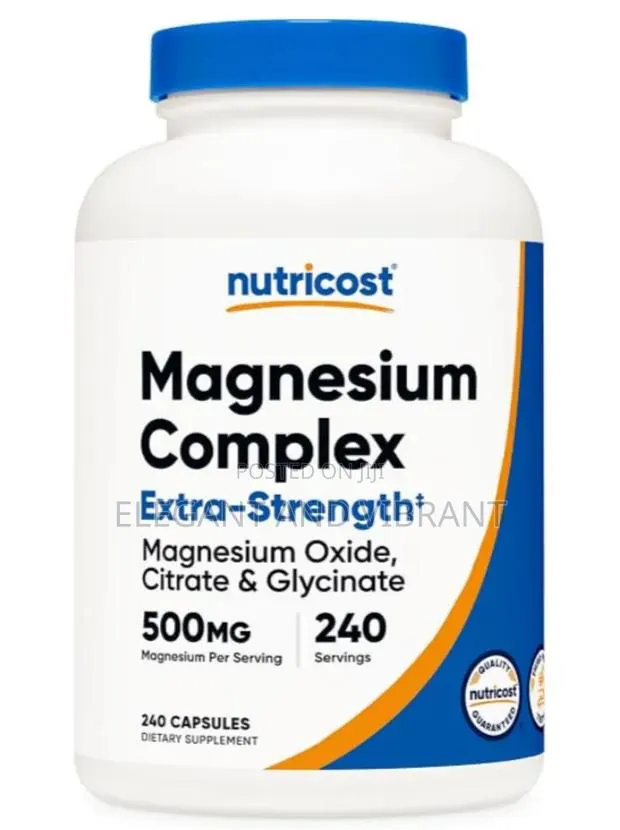 Magnesium Complex Extra Strength 500mg, 240 Capsules · Photo 1