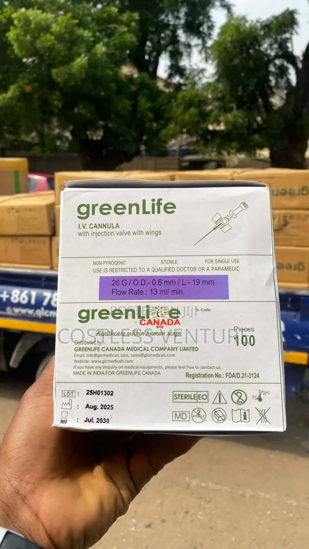 Greenlife I.V Cannula (26g) Purple · Photo 1