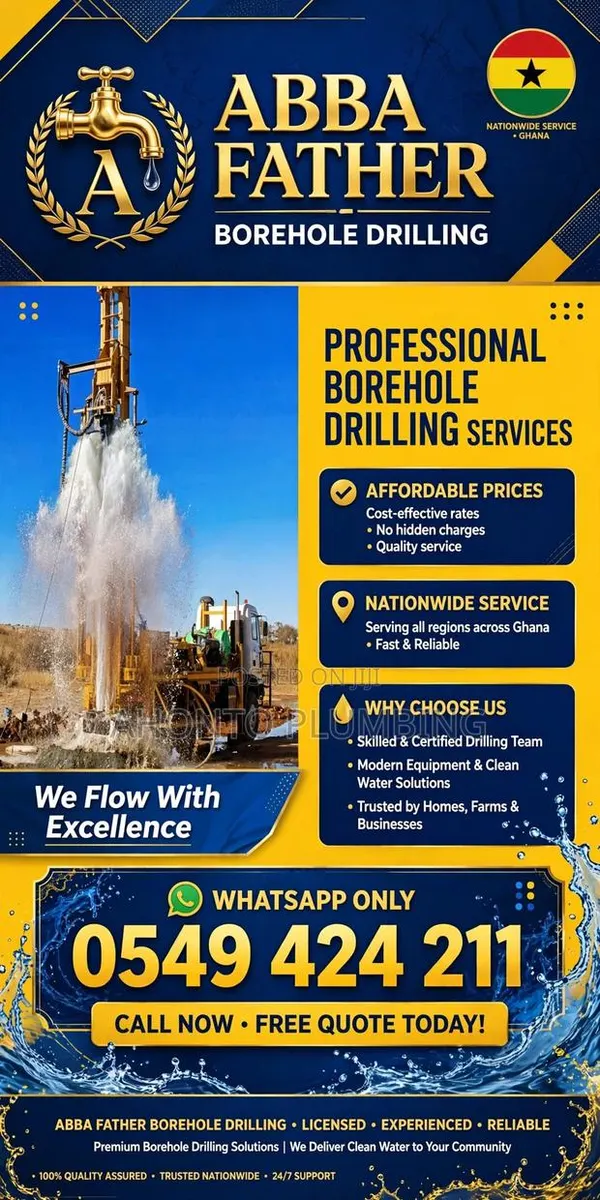 ABBA FATHER Borehole Drilling - Cheap in Ghana - Accra & Nationwide · Photo 1