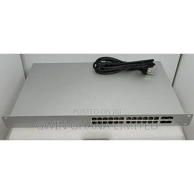 Cisco Meraki MS225-24P 24-Port Gigabit PoE+ Compliant Managed Switch · Photo 1