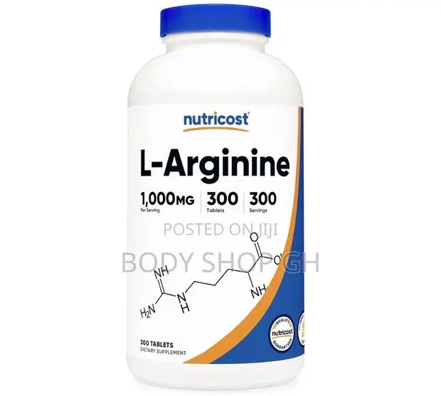 Nutricost L-Arginine 500mg, 300 Capsules - Gluten Free and Non-Gmo · Photo 1
