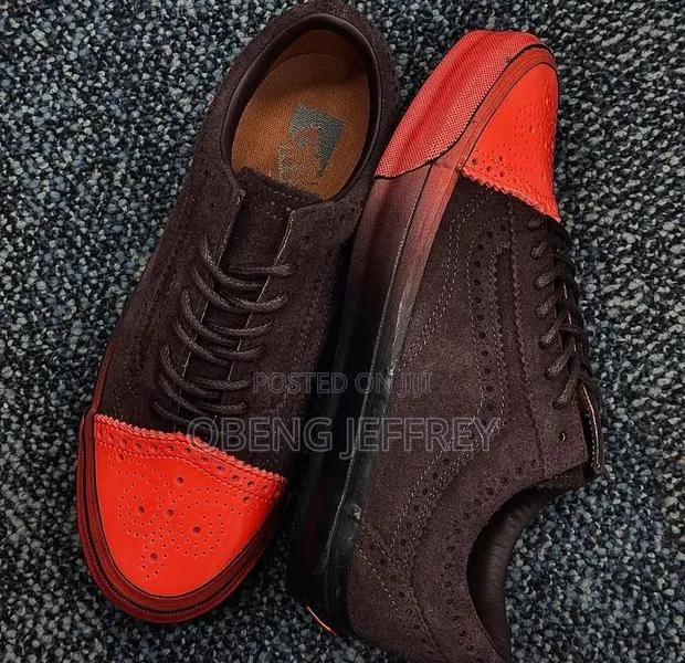 Original Vans Old Skool LX Brogue Brown/Orange · Photo 1