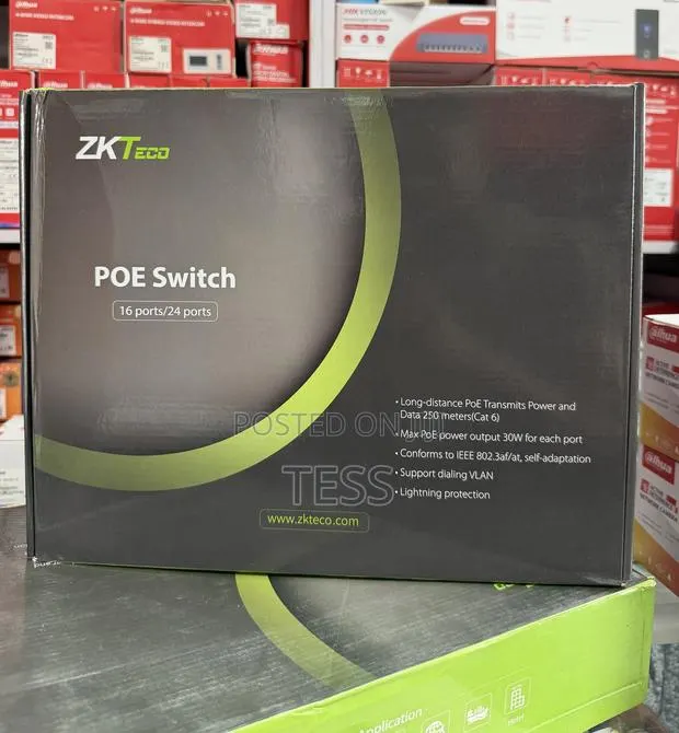 Zkteco 16port Poe Switch With SFP Port, 16port Poe Switch · Photo 1